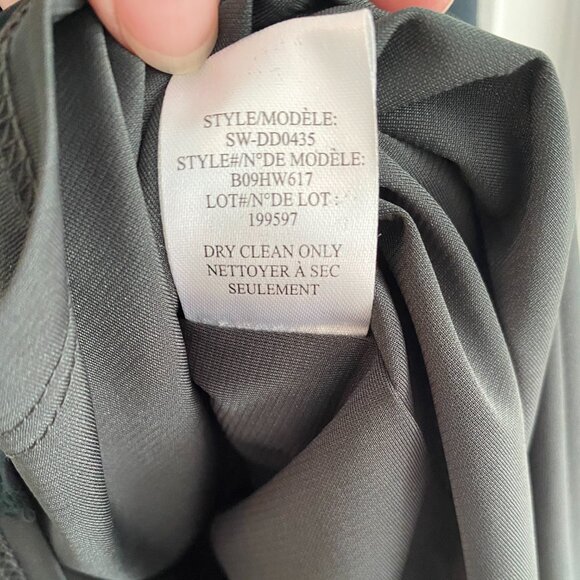 Helmut Lang Draped Goddess Dress in Dark Teal, size 6 - Picture 5 of 6